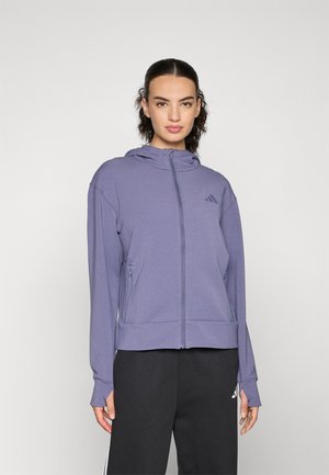 HOODIE - Felpa con zip - preloved violet