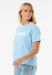 Rip Curl SURF PUFF - T-shirts print - mid blue