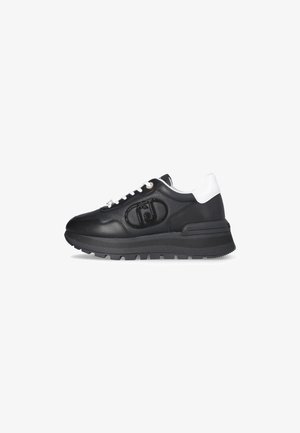 LIU JO WITH BEJEWELLED LOGO - Sneakers basse - black