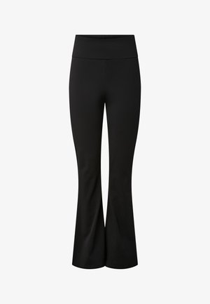 Pieces, LEGGINGS PCGEORGINA MW FLARED - Pantalon classique - black