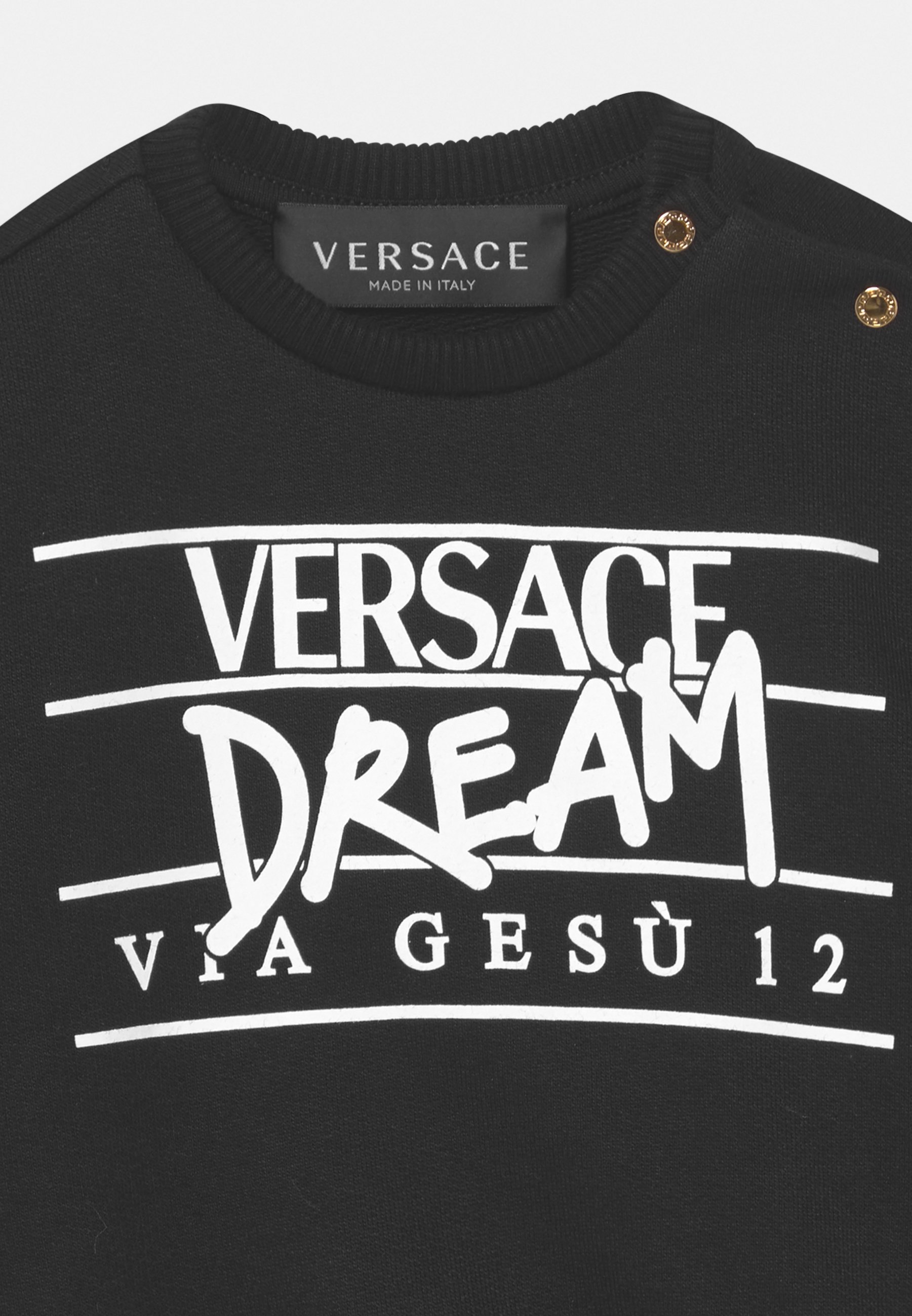 Versace LOGO - Felpa - nero/bianco/nero - Zalando