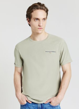 CON TASCHINO - T-shirt basique - verde bosco