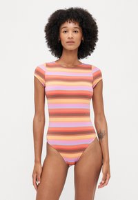 Roxy - SUNSET STRIPE ONESIE - Badpak - pink cosmos Miniatuurafbeelding 1