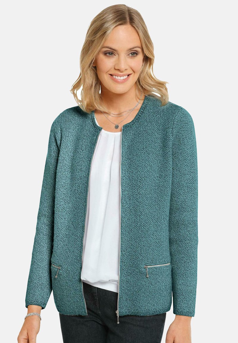 Damen Strickjacken | GOLDNER Strickjacke aqua/blau - LY76900 Damen Strickjacken | GOLDNER Strickjacke aqua/blau - LY76900