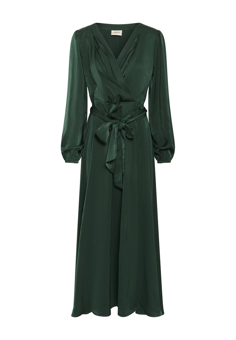 Cream Maxi-jurk donkergroen
