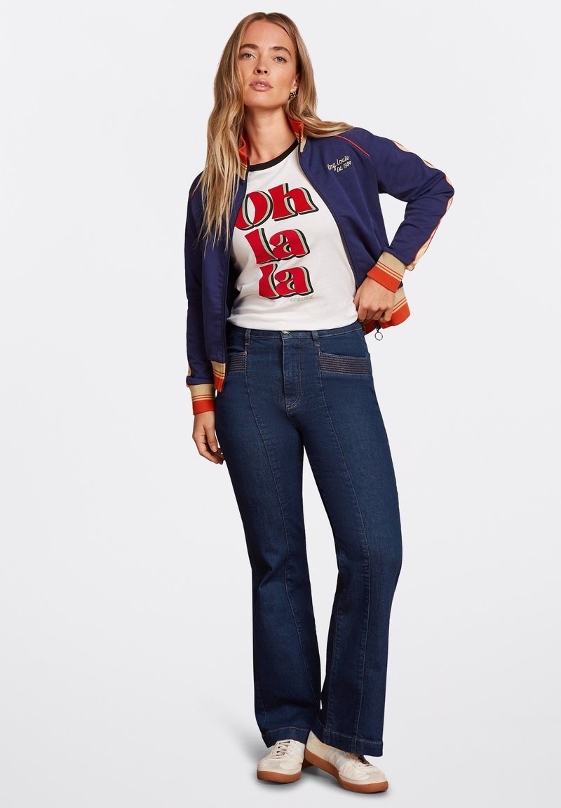 King Louie LILA COL DAYTONA - Sudadera con cremallera - blue
