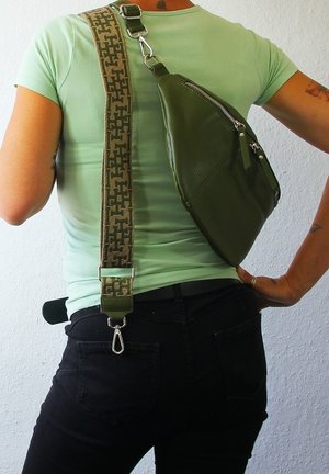 DrachenLeder Bum bag - grün