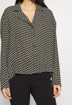 Button-down blouse - black
