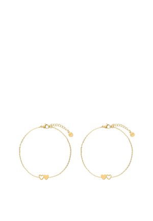 VALENTINE SET TWO HEARTS - Bracelet - gold coloured