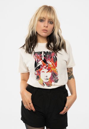 Paradiso Clothing THE DOORS JIM FACE FIRE - Print T-shirt - natural