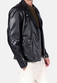 Freaky Nation Chaqueta de cuero - black