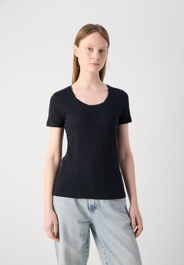 DEEP ROUND NECK TWISTED - Basic T-shirt4