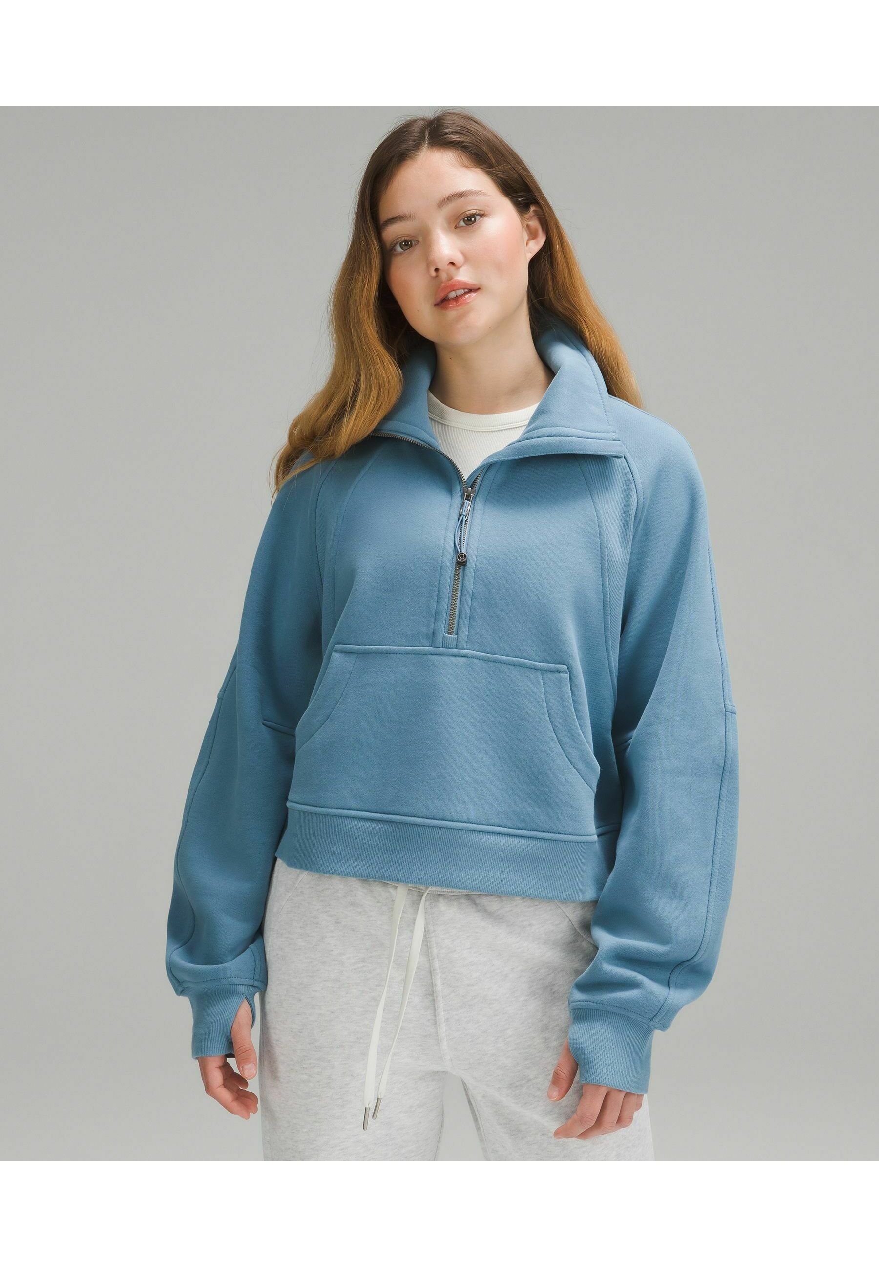 lululemon SCUBA OVERSIZED FUNNEL NECK - Sweatshirt - utility blue/blue -  Zalando.de