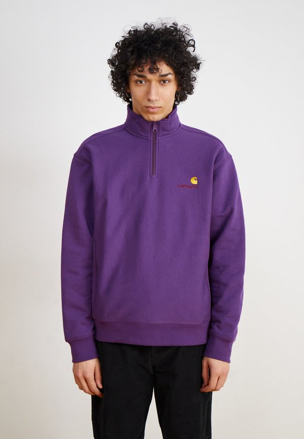 HALF ZIP AMERICAN SCRIPT - Sweatshirt - huckleberry