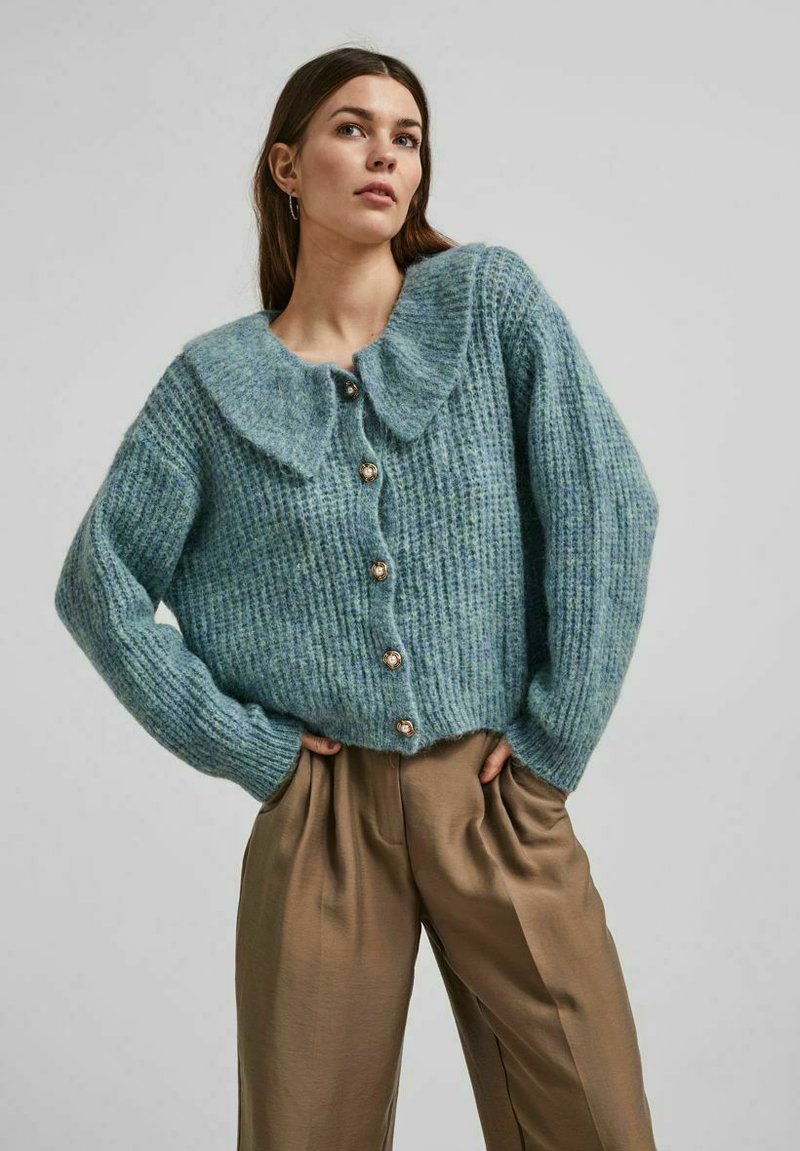 Damen Strickjacken | YAS YAS Strickjacke blue/blau - OA65960 Damen Strickjacken | YAS YAS Strickjacke blue/blau - OA65960