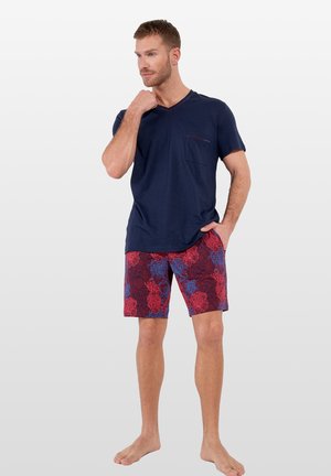 SET - Pyjamas - bordeaux print