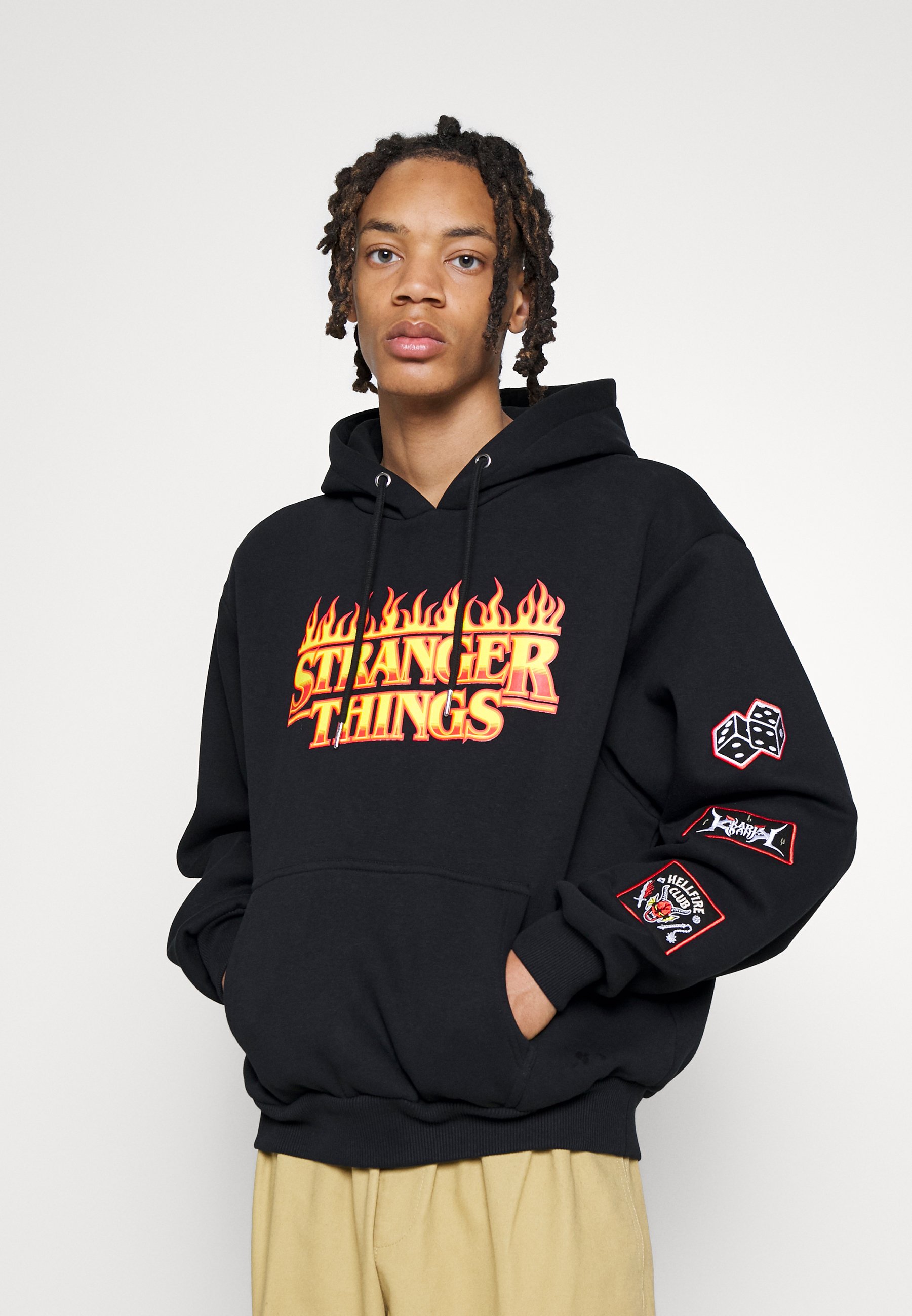 Karl Kani SIGNATURE PATCH HOODIE - Sudadera - black/negro - Zalando.es