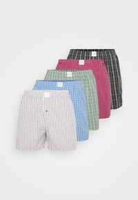PLAID 5 PACK  - Široké boxerky - red/green/grey/black/blue