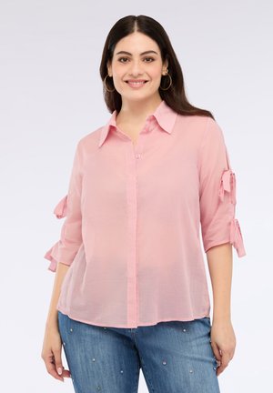 CON FIOCCHI SULLE MANICHE - Camicia - rosa