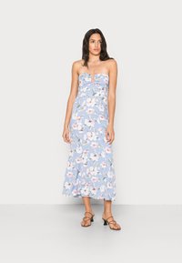 Abercrombie & Fitch HALTER DRESS  - Vestido de dia - blue