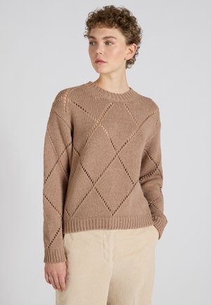 Strickpullover - light brown
