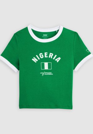 Levi's®, FOOTBALL RINGER - T-shirts print - green/white