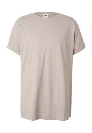 Urban Classics, LONG SHAPED TURNUP TEE - Basic T-shirt - cloud
