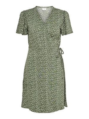 JDY JDYSTAAR LIFE WRAP DRESS  - Φόρεμα ημέρας - beetle/cement