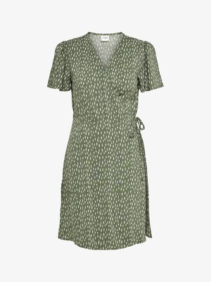 JDY JDYSTAAR LIFE WRAP DRESS - Φόρεμα ημέρας - beetle/cement
