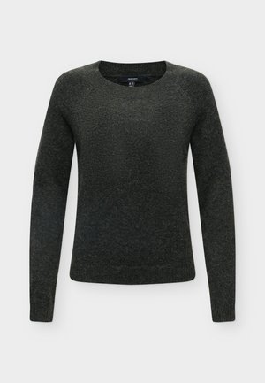 Vero Moda, VMDOFFY O NECK - Pullover - forest night detail/black melange