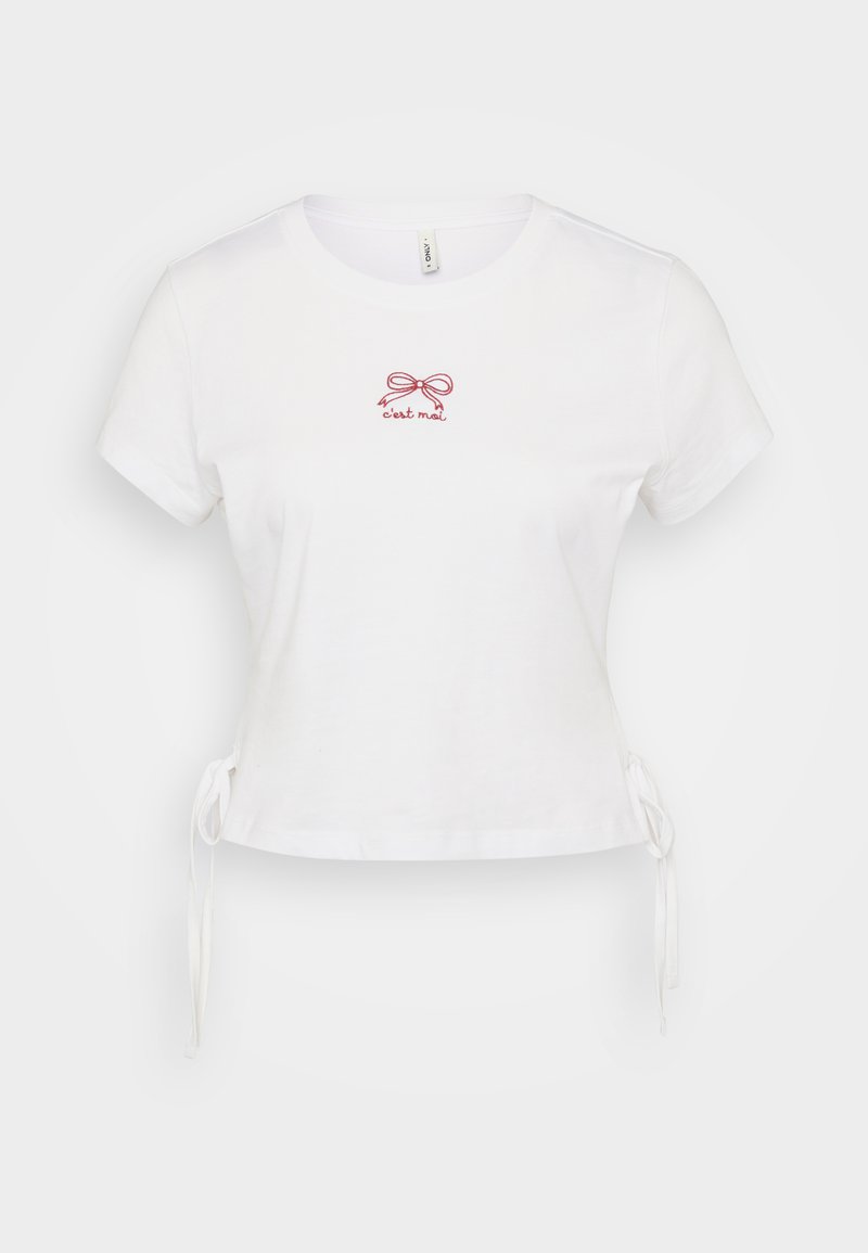 Only Petite T-shirt print wit Only Petite T-shirt print wit