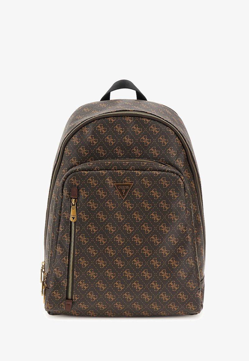 Guess MILANO VERTICAL ZIP UNISEX - Rugzak - braun