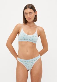 ONLY ONLHOLLY PATTERN THONG 2 PACK - Thong - ballad blue/blue