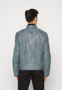 Gipsy by Mauritius BARLO - Casaco de couro - light blue