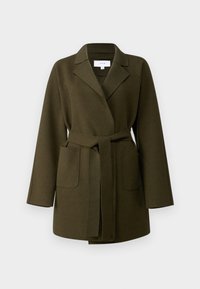 VILA VIJUICE BELT JACKET Abrigo clásico four leaf clover/caqui