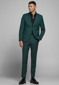 Jack & Jones PREMIUM JPRSOLARIS  NOOS - Tygbyxor - darkest spruce