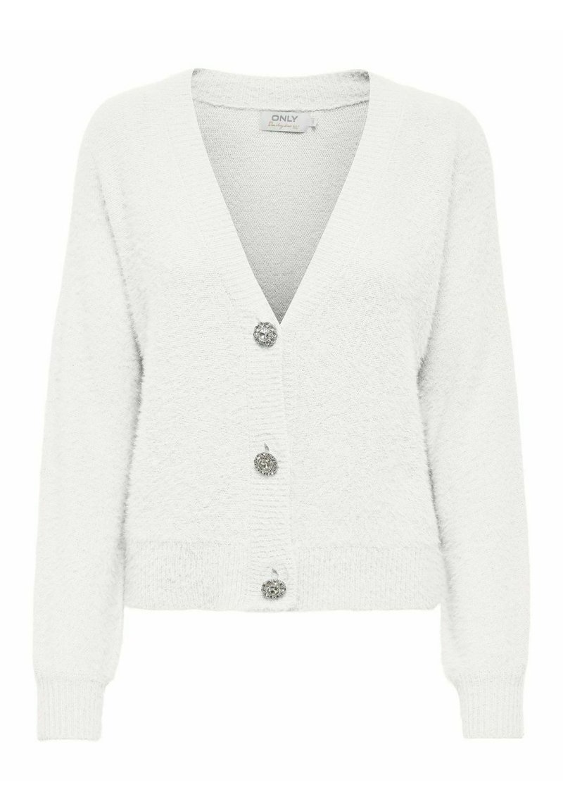 ONLY LELLA PIUMO - Cardigan - bianco