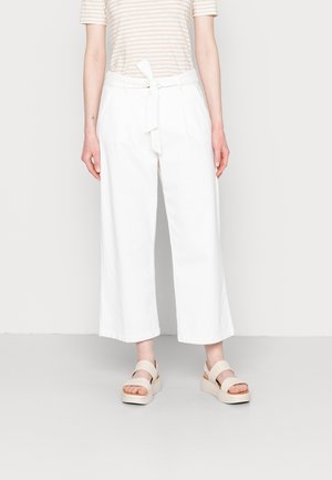 MAREIKA STRUCTURED - Trousers - milk