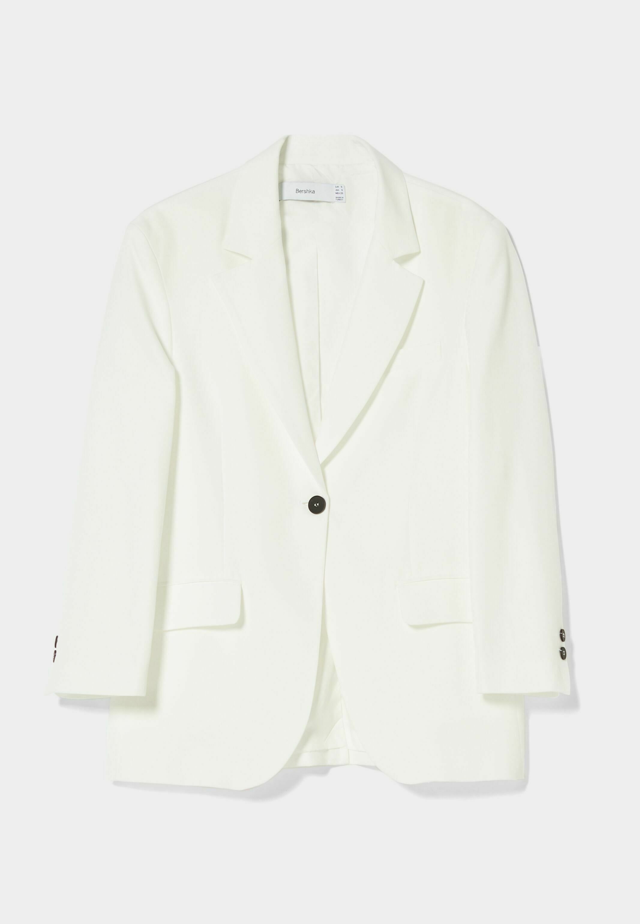 Bershka Blazer - white/wit - Zalando.nl