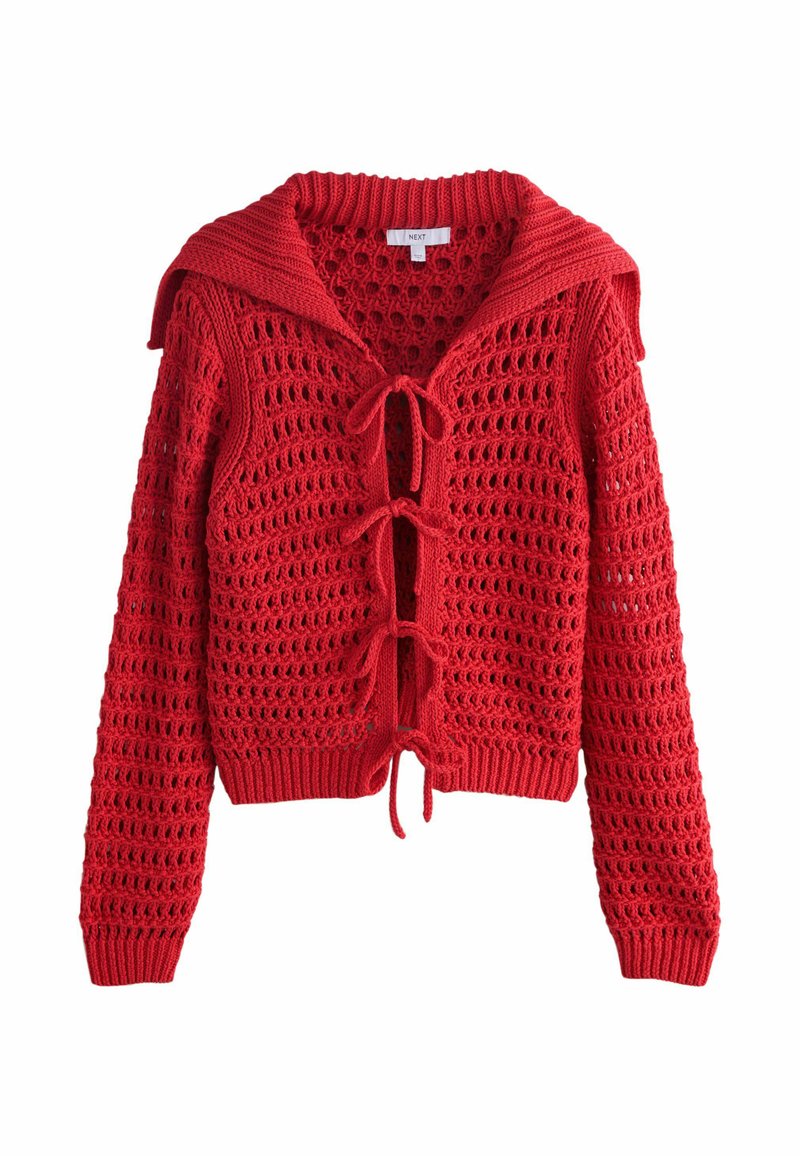 Next REGULAR FIT - TIE FRONT SAILOR COLLAR - Kofta - red/röd - Zalando.se