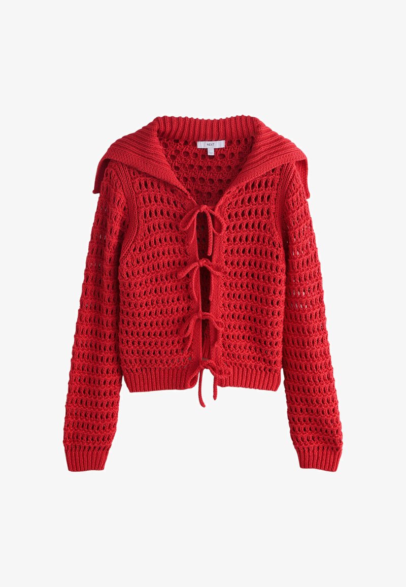 Next REGULAR FIT - TIE FRONT SAILOR COLLAR - Kofta - red/röd - Zalando.se