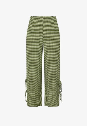 Yours Clothing, WOMEN'S WIDE LEG TROUSERS - Stoffhose - khaki