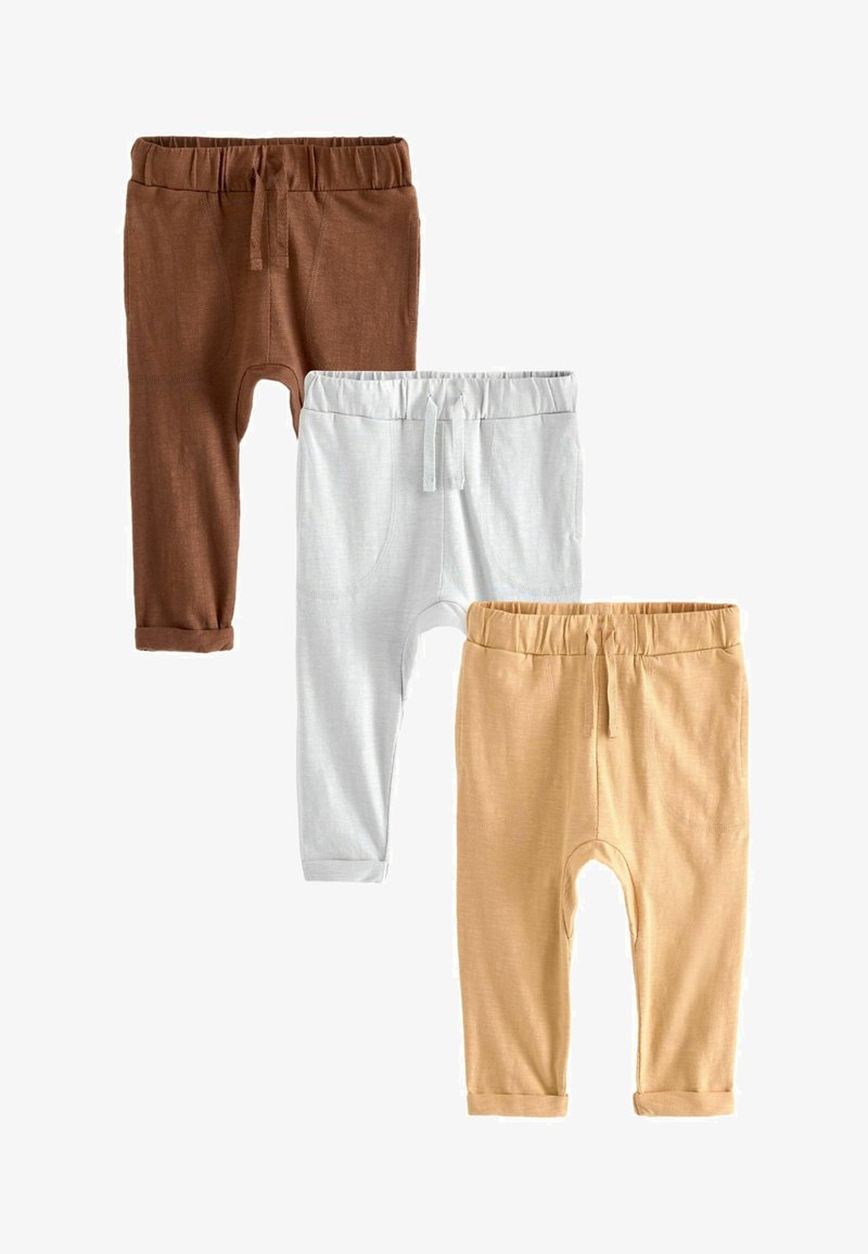Next 3 PACK WEIGHT JOGGERS - Bukser - minerals