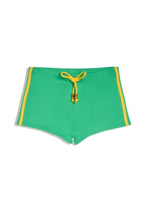 Bershka, SHORTS - Rövidnadrágok - evergreen