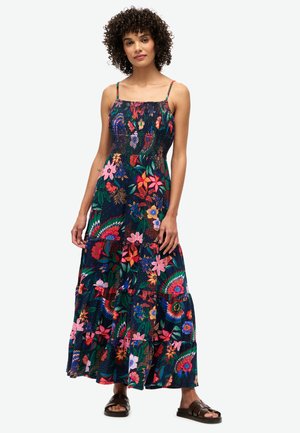 Superdry & Co Robe longue - vera floral navy