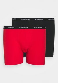 Unselected, black/red