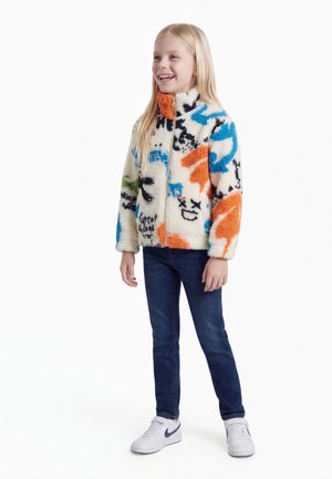 Friboo FLEECE JACKET UNISEX - Fleecejacke - beige/multi coloured