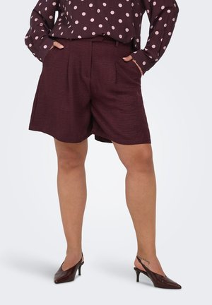 ONLY Carmakoma BERMUDA SHORTS CARBAY NORMAL GESCHNITTEN BERMUDA SHORTS - Short - winetasting