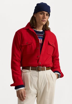 CLASSIC FIT WOOL TWILL WORKSHIRT - Chemise - red