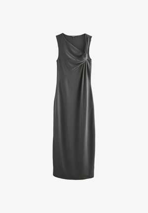 Next TWIST DETAILED SLINKY - Maxi ruha - charcoal grey